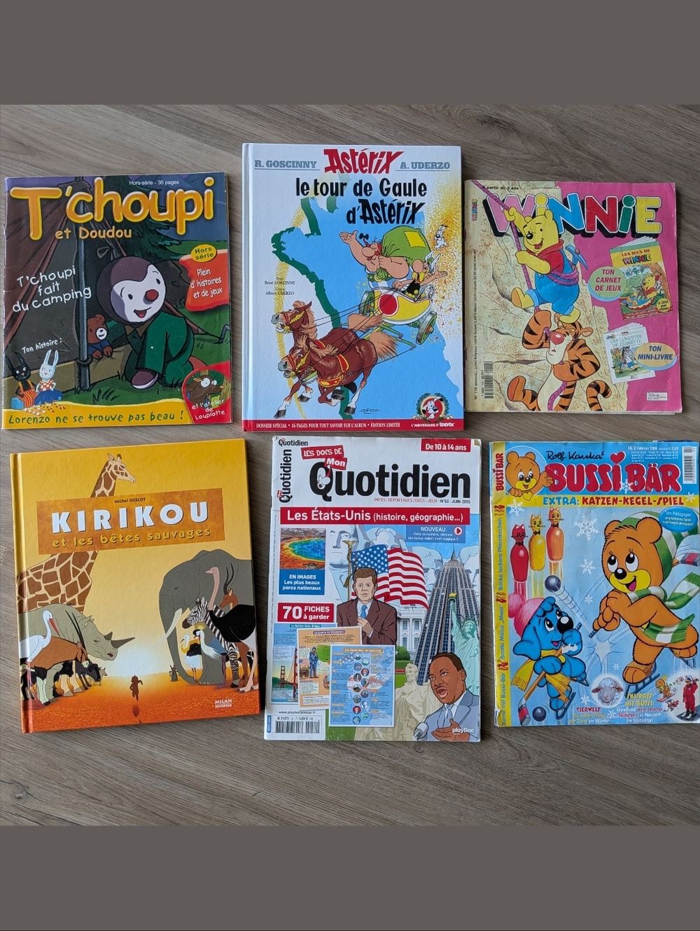 French And German Children Books And Magazines Comics Lot